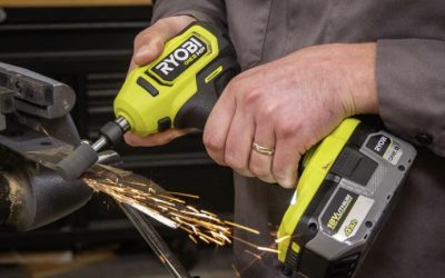 RYOBI 18V One + HP Meuleuse à angle droit