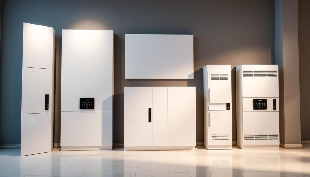 A selection of elegant, high-quality electrical panels showcased in a contemporary showroom setting. The panels are displayed against a clean, minimalist backdrop, allowing their sleek designs and advanced features to take center stage. Soft, directional lighting accentuates the smooth lines and polished surfaces of the panels, creating a sense of refinement and technical sophistication. The composition is balanced and visually appealing, inviting the viewer to closely examine the details and imagine how these panels could seamlessly integrate into a modern home or commercial building. The overall atmosphere conveys a sense of professionalism, functionality, and timeless style.