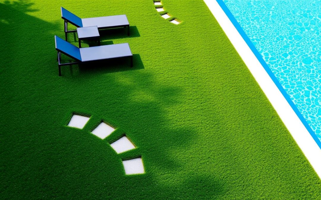 Gazon synthétique autour de la piscine : Avantages et Installation