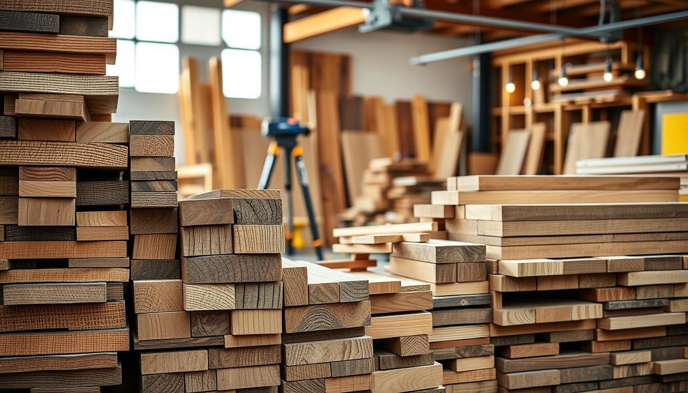 Planches de bois pour construction et aménagement