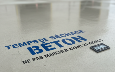 Temps de séchage du béton : durées selon les ouvrages et étapes clés