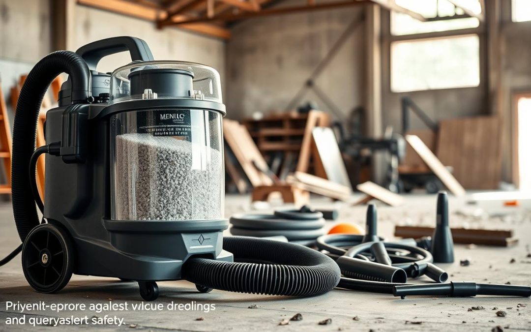 Aspirateur de chantier classe M pour poussière de silice