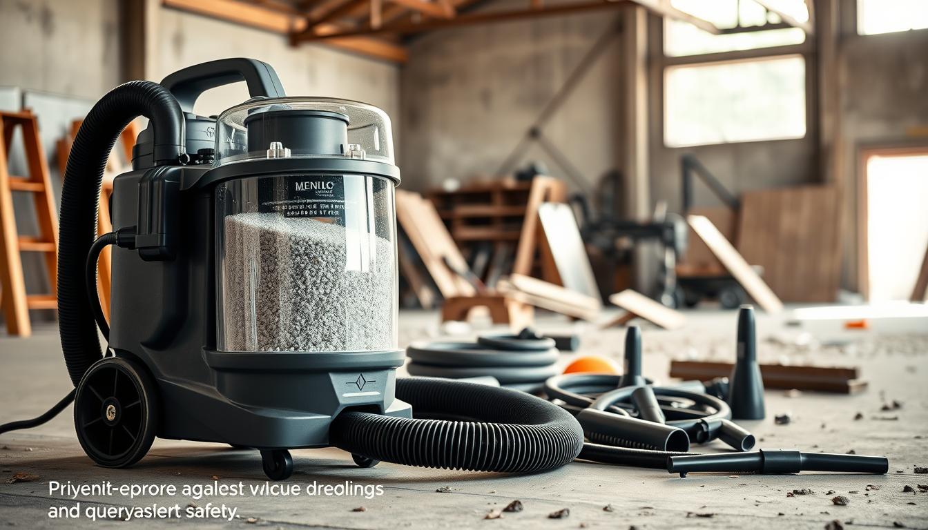 Aspirateur de chantier classe M pour poussière de silice
