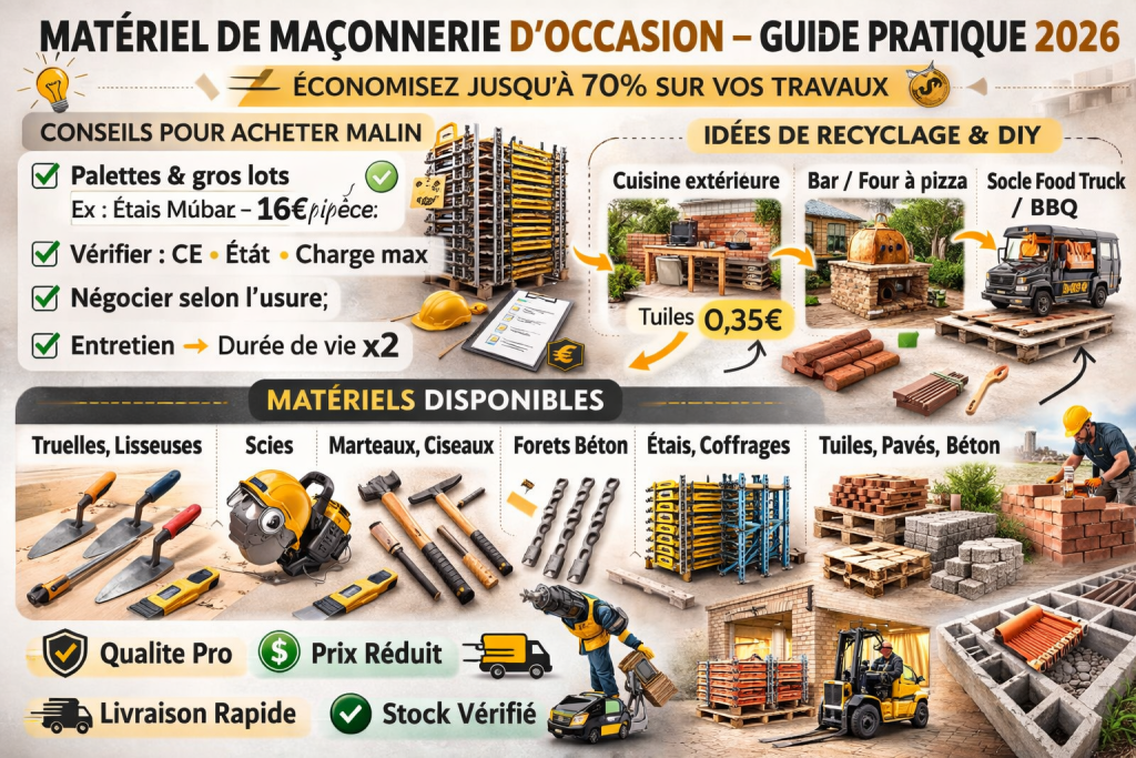 Matériel de maçonnerie d’occasion pas cher